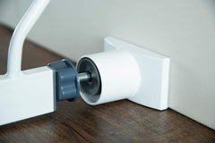 Wall Nanny Extender soft rubber backing highlights grip against walls for stability.
