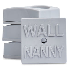 Wall Nanny Mini gray wall cup close-up showing wall protection from gates.