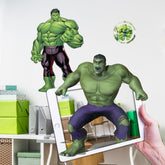 Wall Palz Hulk 17-inch AR wall decal adds dynamic Marvel energy to any room.
