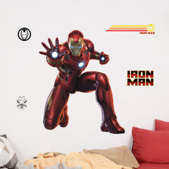 WALL PALZ Marvel Iron Man full-decal on wall for vibrant kids' room decor