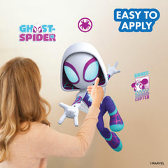 Wall Palz webbed spider symbol sticker for toy chests or doors, Marvel flair.