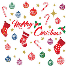 WALPLUS furniture-ready decor sticker brings holiday warmth to cabinets and shelves.
