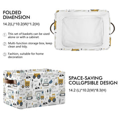 Wamika foldable storage bin for kids room collapsible design saves space