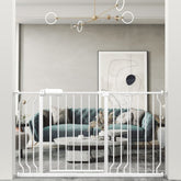WAOWAO baby gate with wide entry for easy child and pet access.