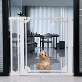 WAOWAO clear-baby-gate-stairs offers a clear view while keeping stairs safe.