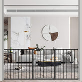 WAOWAO triple lock gate front view — sturdy metal safety gate