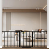 WAOWAO Triple Lock gate top view demonstrates sturdy frame protecting toddlers at entryways.