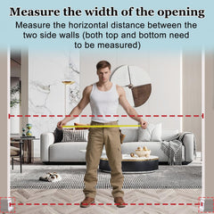WAOWAO walk-through gate handle close-up demonstrates easy operation.