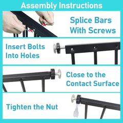 WAOWAO wide-gap proof guard detail illustrates 2.68-inch clearance and finger safety.