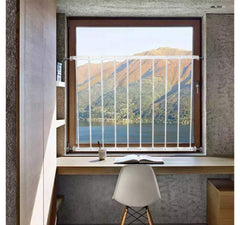 WAOWAO window guard pressure installation showing no-drill safety setup