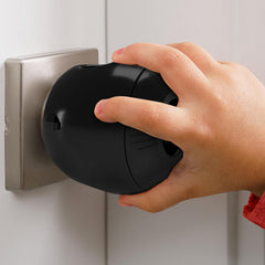 Wappa Baby four-pack door knob covers installed for quick childproofing.