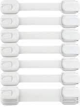 Wappa child safety straps 10-pack closeup showing strong adhesive for drill-free mounting