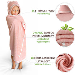 Warm Cuddles towel close-up highlights thick absorbent fabric for quick drying