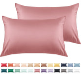 Warmstar toddler pillowcase lotus pink folded; soft breathable cotton for baby's skin.