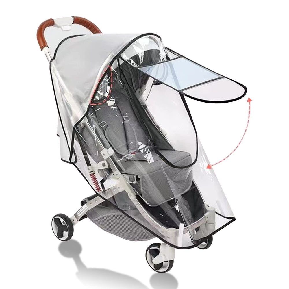 WASYPLSFOI universal stroller rain cover protects from rain and wind on the go