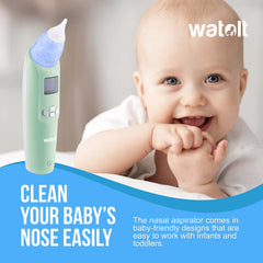 Watolt nasal aspirator LCD display demonstrates clear status and gentle operation.