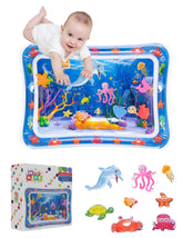 We R Kids tummy time mat features an underwater ocean pattern for engaging sensory exploration.