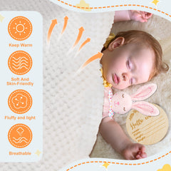 WECOOL rabbit-shaped baby rattle for early sensory play and sound.