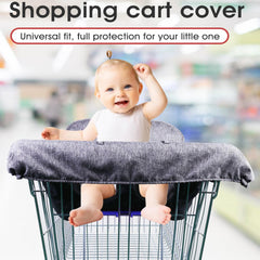 WedFeir high chair cover in grey cotton offers soft comfort for babies.