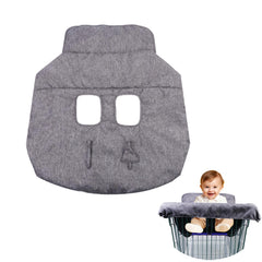 WedFeir shopping cart cover in grey, foldable for easy storage and protection on the go.