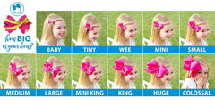 Wee Ones 3pc solid grosgrain variety pack offers versatile hairstyles.