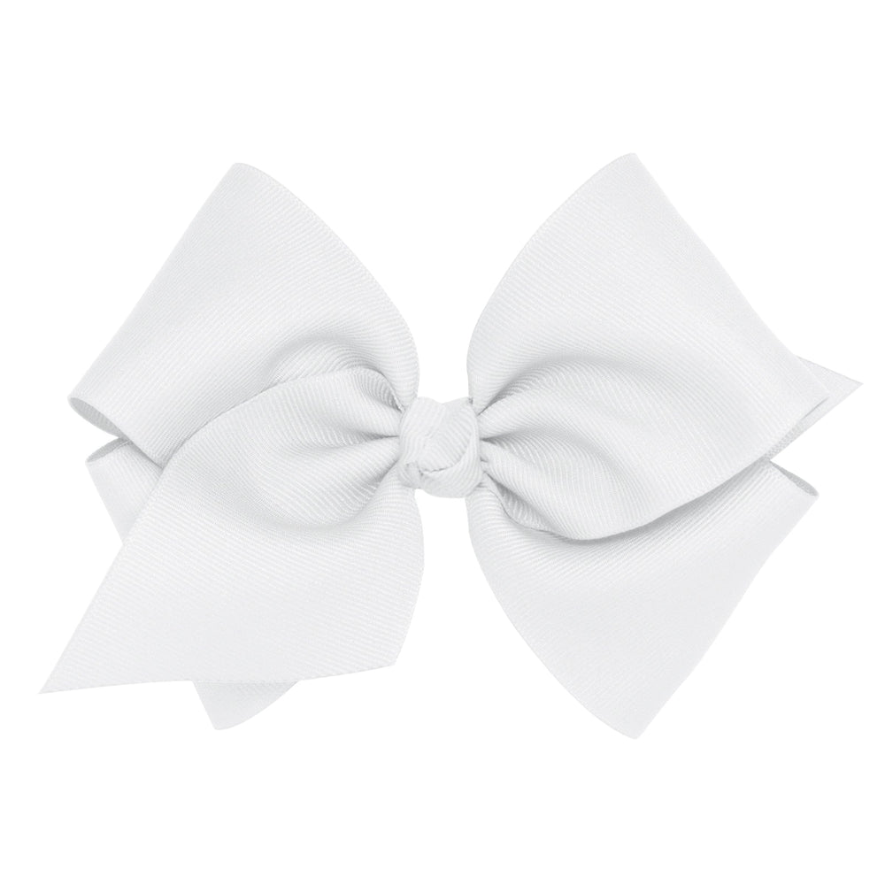 Wee Ones bow front white with knot wrap detail for timeless daily wear.