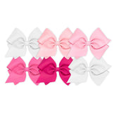 Wee Ones miniking-white bow on no-slip WeeStay clip for secure all-day wear