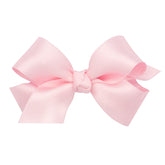 Wee Ones classic satin bow on WeeStay clip for secure all-day wear