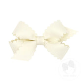 Wee Ones classic grosgrain bow on mini clip delivers timeless style and secure wear.