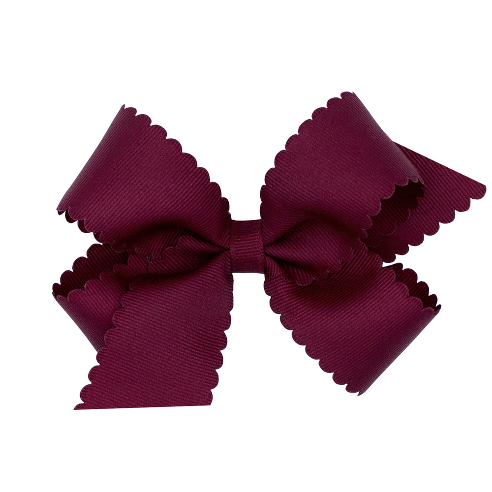 Wee Ones classic grosgrain bow front view on WeeStay clip adds playful style.