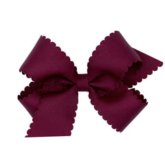 Wee Ones classic grosgrain bow front view on WeeStay clip adds playful style.