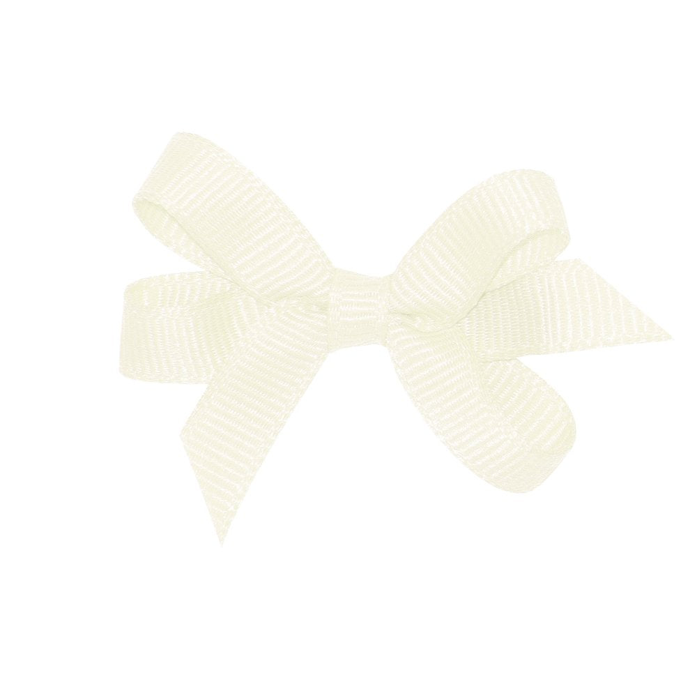 Wee Ones girls plain wrap classic grosgrain bow on a no-slip clip for all-day hold