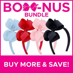 Wee Ones headbands Red bow adds vibrant accent for playful, coordinated looks.