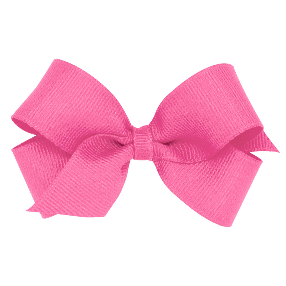 Wee Ones hot pink grosgrain bow wrap adds a vibrant touch to daily outfits
