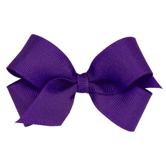 Wee Ones mini classic grosgrain bow on WeeStay clip stays secure for busy days.