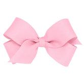 Wee Ones Pearl Pink bow on WeeStay clip keeps hairstyle secure all day