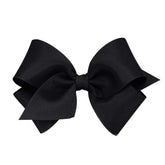 Wee Ones plain wrap classic grosgrain bow with WeeStay clip ensures secure all-day wear.