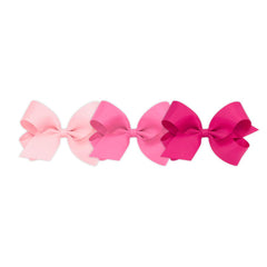 Wee Ones WeeStay large light pink clip securing fine hair during busy days