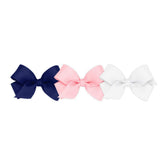 Wee Ones Weestay no-slip hair clip mini white keeps hair in place during activities.