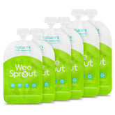 WeeSprout double zipper pouch green pack for travel-friendly storage.