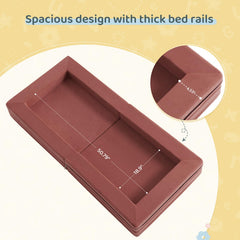 WeeGuruu travel toddler bed guardrails provide secure sleep