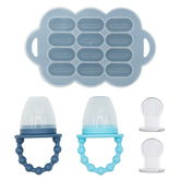 WeeSprout baby food feeder set with two feeders for safe feeding.