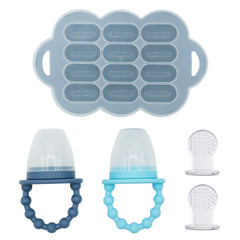 WeeSprout baby food feeder set with two feeders for safe feeding.