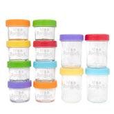WeeSprout glass baby food jar ensemble for batch prep and portion control.