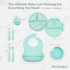 WeeSprout suction bowl with lid keeps leftovers fresh for easy mealtime planning.