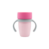 WeeSprout baby training cup with removable handles side view for easy grip and independent sipping