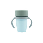 WeeSprout baby training cup side view shows a 360° sip edge for flexible drinking.
