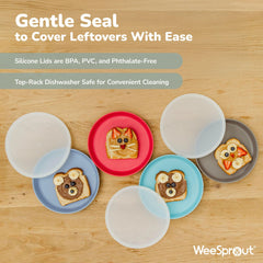 WeeSprout four-piece set highlights versatile family dinnerware for small portions