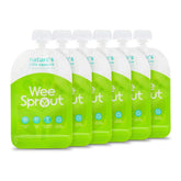 WeeSprout double zipper pouches green top view showing easy filling feature