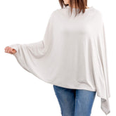 WeeSprout nursing cover in public setting showing discreet privacy for feeding.